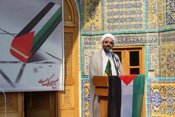 تصاویر/ تجمع  طلاب حوزه علمیه استان تهران در حمایت از پاسخ مقتدرانه جمهوری اسلامی ایران به رژیم غاصب صهیونیستی