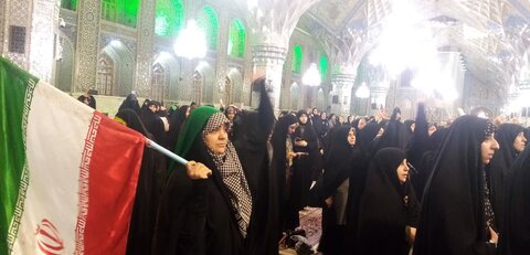 تصاویر اجتماع مردم مشهد در حمایت از عملیات  وعده صادق
