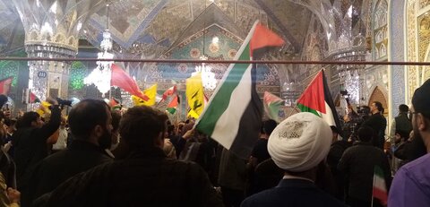 تصاویر اجتماع مردم مشهد در حمایت از عملیات  وعده صادق