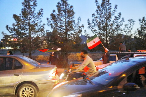 تصاویر / جشن مردم قم در حمایت از اقدامات سپاه پاسداران
