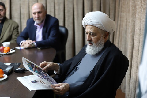 تصاویر/ حضور نایب رئیس مجلس اعلای شیعیان لبنان در مرکز رسانه و فضای مجازی حوزه های علمیه
