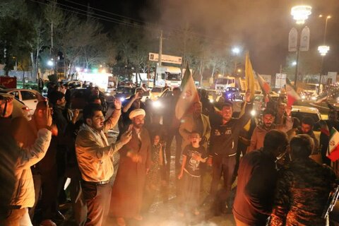تصاویر/جشن شکرانه تحقق«وعده صادق» در کامیاران