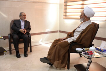 تصاویر/ دیدار سرکنسول ایران در جده عربستان با آیت‌الله اعرافی