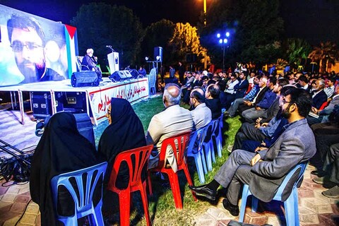 تصاویر/ شب شعر غزه در وحدتیه