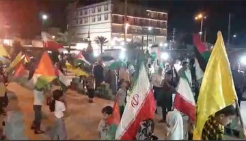 فیلم| حمایت مردم دیلم از سیلی سپاه به اسرائیل