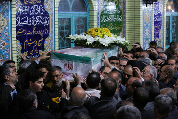 تصاویر/ مراسم وداع با پیکر «جمعلی کیانی» پیشکسوت دفاع مقدس