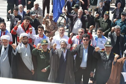تصاویر/ تجمع مردم  شهرستان شوط در حمایت از اقدام  سپاه پاسداران در تنبیه رژیم صهیونیستی