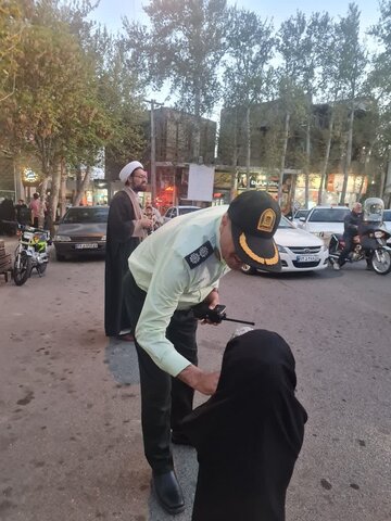تصاویر/طرح صیانت از عفاف و حجاب و تقدیر از ماموران پلیس در محلات