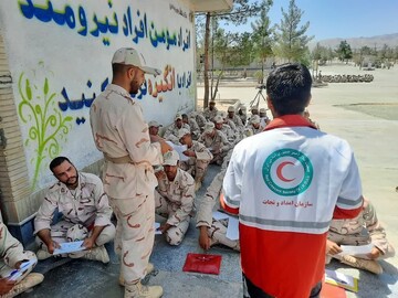 ارائه آموزش‌های امدادی هلال‌احمر بیرجند به بیش از ۱۱ هزار نفر از نیروهای مسلح