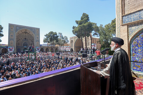 تصاویر/ آیین استقبال و اجتماع باشکوه مردم سمنان با حضور رئیس جمهور