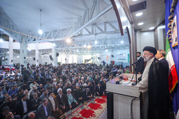 تصاویر/ آیین استقبال و اجتماع باشکوه مردم دامغان با حضور رئیس جمهور