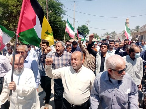 تصاویر/ راهپیمایی مردم آبپخش در حمایت از سیلی سپاه