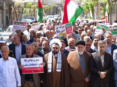 تصاویر/ راهپیمایی مردم چهاربرج  در حمایت از علمیات وعده صادق