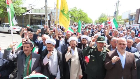 تصاویر/ راهپیمایی مردم شاهین دژ در حمایت از عملیات وعدهٔ صادق