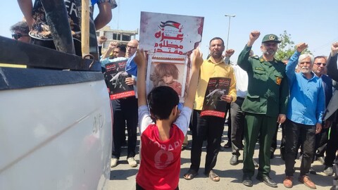راهپیمایی مردم دیلم در حمایت از عملیات موشکی سپاه