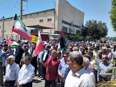 راهپیمایی مردم بوشهر در حمایت از سپاه