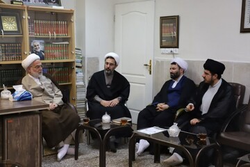 تصاویر/ حضور نماینده ولی فقیه در کردستان در مدرسه علمیه امام باقر (ع) کامیاران