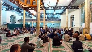 تصاویر/ مراسم سوگواری وفات حضرت عبدالعظیم حسنی (ع) در مدرسه علمیه صاحب الزمان (عج) بشاگرد