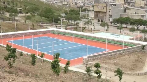 تصاویر افتتاح مجموعه ورزشی در خرم آباد