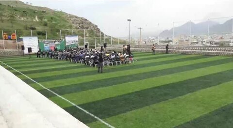 تصاویر افتتاح مجموعه ورزشی در خرم آباد