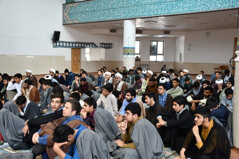 تصاویر/مراسم تجلیل از طلاب ممتاز مدرسه علمیه جامعة الامام المنتظر(عج) نجف‌آباد