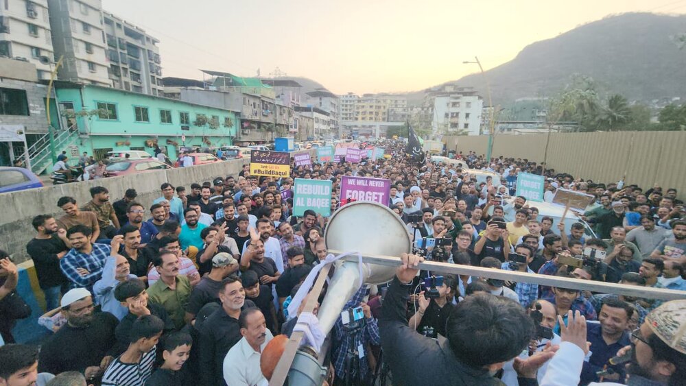 ممبرا میں انہدام جنت البقیع کے 101سال مکمل ہونے پر احتجاجی مظاہرہ