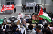 فلسطین کی حمایت میں امریکی یونیوسٹیوں میں زبردست احتجاج کا سلسلہ جاری