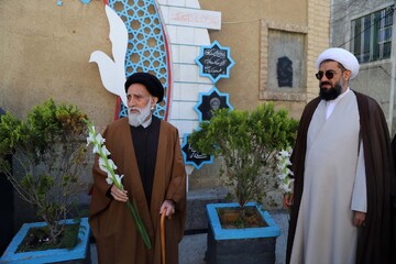 ادای احترام حوزویان همدانی به شهید قاسمی