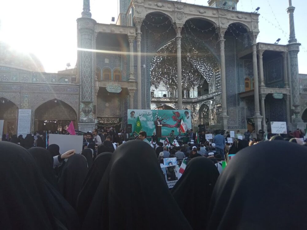 حمایت بانوان قمی از طرح نور فراجا