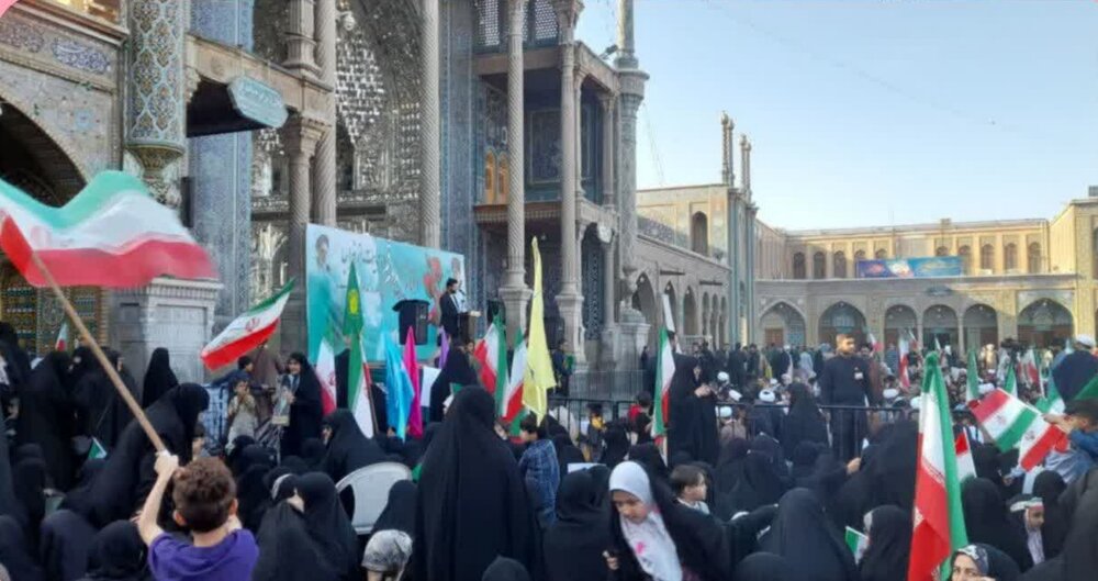 حمایت بانوان قمی از طرح نور فراجا