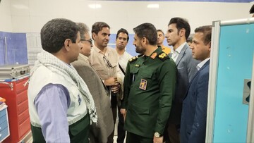 افتتاح بیمارستان صحرایی در نورآباد