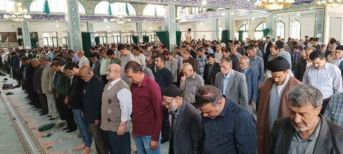 تصاویر/ آئین عبادی سیاسی نمازجمعه میانه