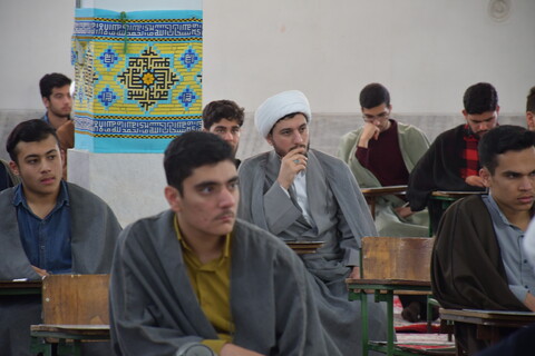 تصاویر/ جلسه اخلاق آیت الله دری نجف آبادی در جمع طلاب نجف آباد