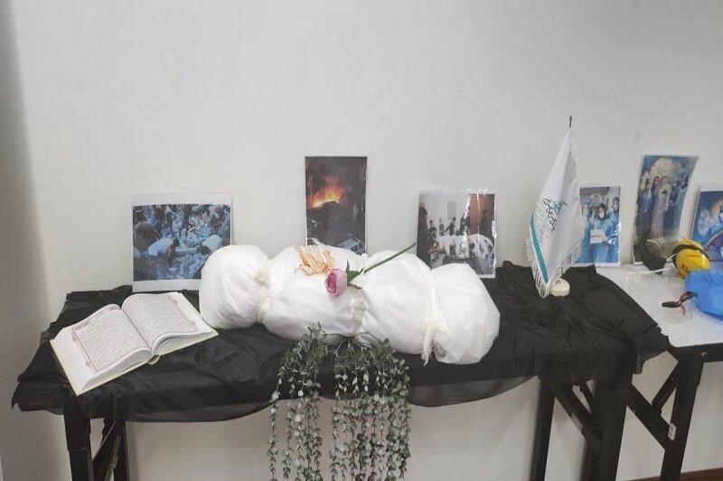 گرامیداشت «یاد شهدای مدافع سلامت» در بیمارستان حکیم کرمانشاه