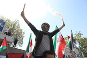 تجمع دانشجویان تبریزی در حمایت از دانشجویان آزادی‌خواه حامی فلسطین در جهان