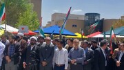 اعتراض اساتید و دانشجویان زنجانی به سرکوب دانشجویان آمریکایی