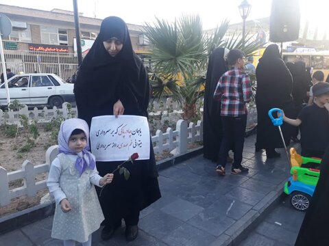 تصاویر/اجتماع بزرگ مردم ساوه در حمایت از عفاف و حجاب
