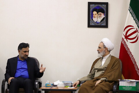 تصاویر/ دیدار معاونت علمی و فناوری ریاست جمهوری باآیت الله اعرافی
