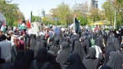 تصاویر/ تجمع و اعلام همبستگی دانشجویان و دانشگاهیان تبریزی در حمایت از دانشجویان آزادی خواه حامی فلسطین در جهان