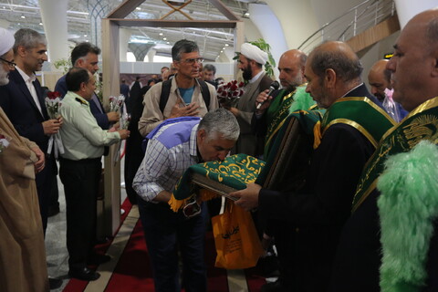 اعزام زائرین خانه خدا به حج عمره پس از نه سال انتظار از فرودگاه اصفهان