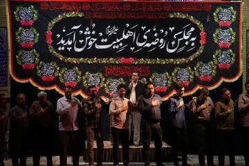 تصاویر/ مراسم هیئت هفتگی مسجد جنرال ارومیه