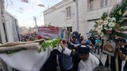 تصاویر/ استقبال مردم گناوه از پیکر مطهر شهید دفاع مقدس