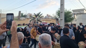 فیلم| استقبال مردم گناوه از شهید دفاع مقدس