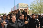تصاویر/ تشییع و تدفین باشکوه پیکر مطهر شهید گمنام در اشکذر