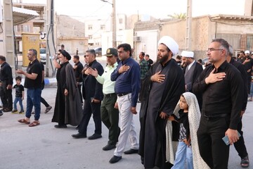 تصاویر/ مردم خمیر در سوگ صادق آل محمد