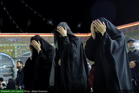 بالصور/ أجواء حرم السيدة المعصومة عليها السلام في ذكرى استشهاد الإمام الصادق عليه السلام