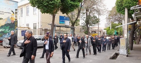 تصاویر/ مراسم عزاداری خیابانی شهادت امام صادق (ع) در شهر اسکو