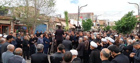 تصاویر/ مراسم عزاداری خیابانی شهادت امام صادق (ع) در شهر میانه