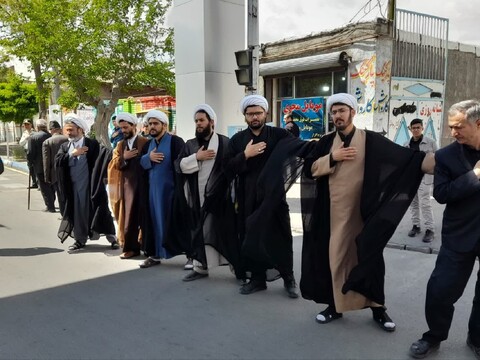 تصاویر/ مراسم عزاداری خیابانی شهادت امام صادق (ع) در شهر آذرشهر