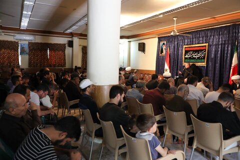 مراسم بزرگداشت شهادت رئیس مذهب (ع) در دفتر مقام معظم رهبری در سوریه
